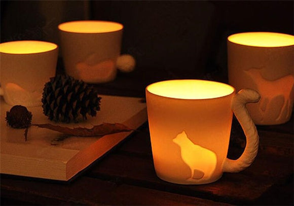Elegant Animal Candlestick Mugs - The Zoo Brew