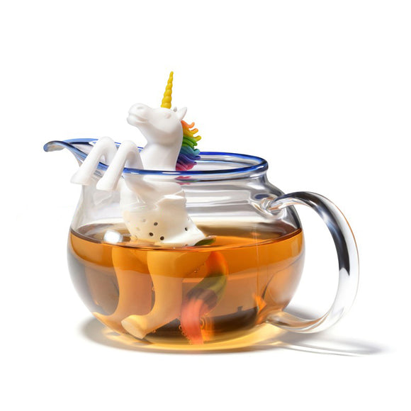Unicorn Tea Infuser Silicone Loose Leaf Tea Strainer - The Zoo Brew