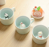 Cartoon Animal Ceramic Novelty Mugs - Set 1 - The Zoo Brew